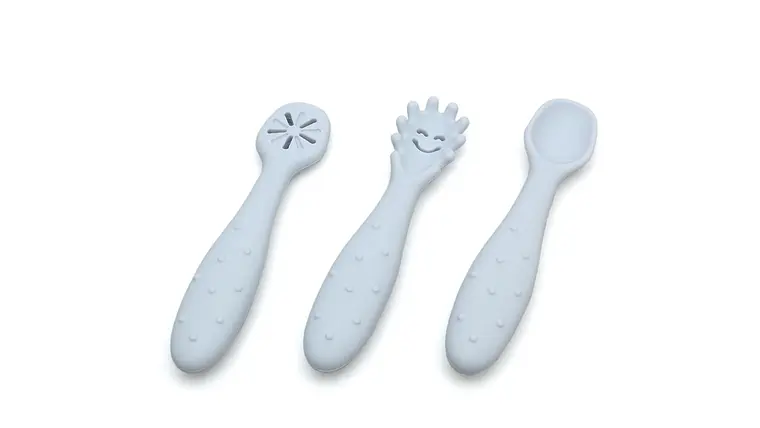 PRE-TALHERES SILICONE AZUL 3 U 2