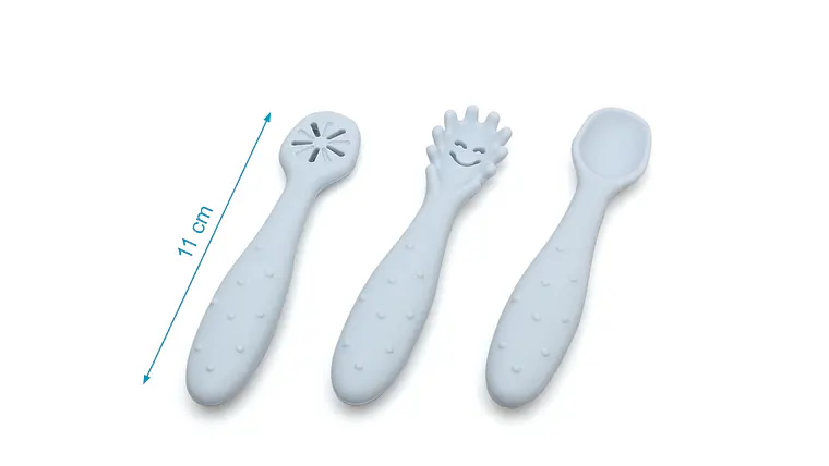 PRE-TALHERES SILICONE AZUL 3 U 4