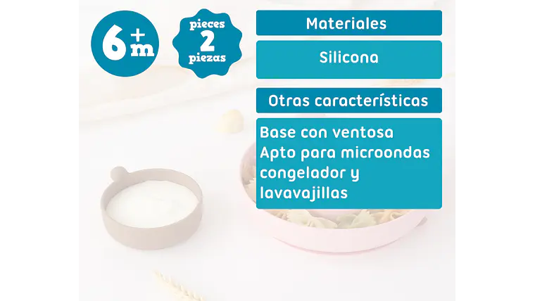 PRATO URSO SILICONE ROSA 4