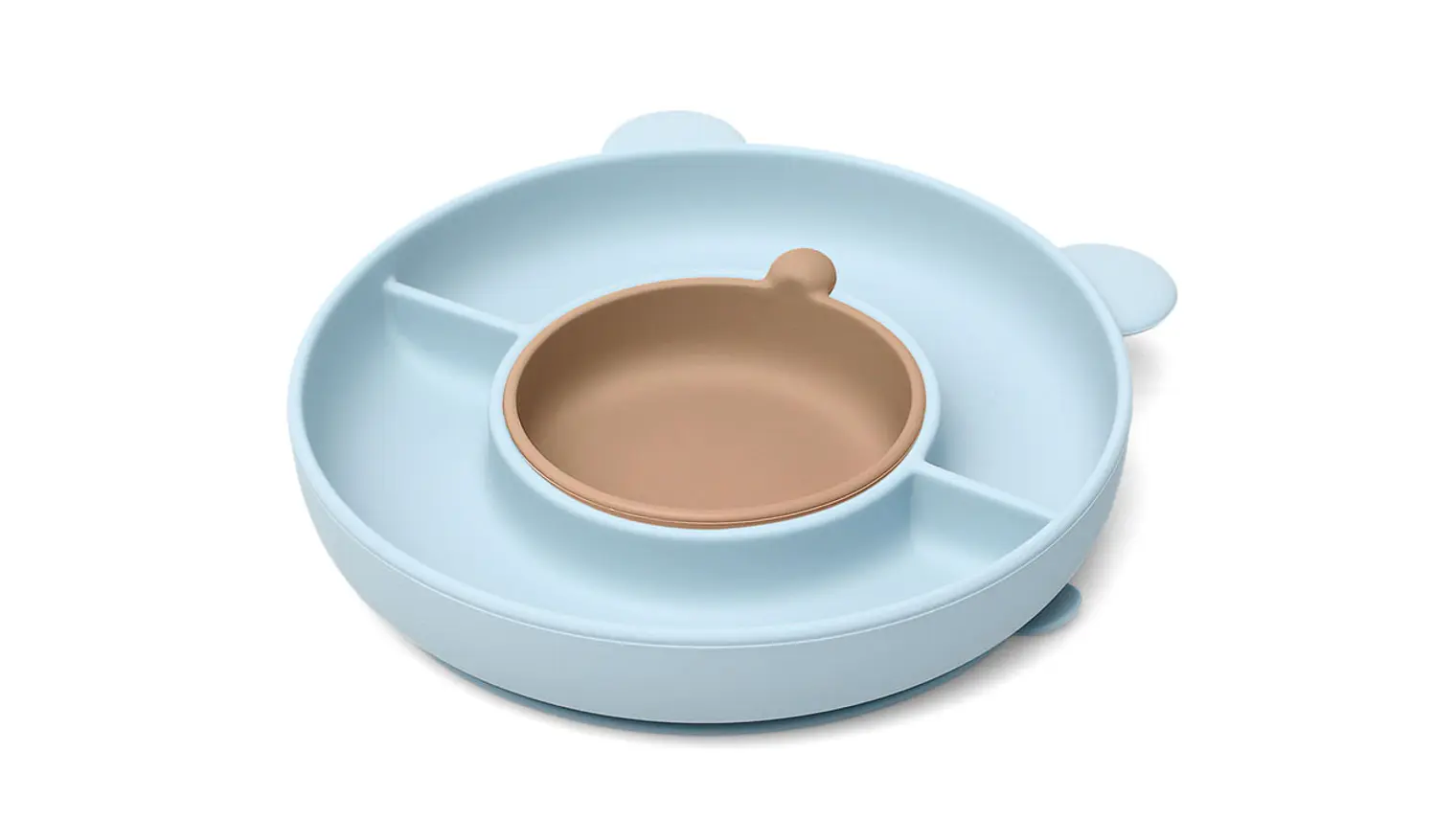 PRATO URSO SILICONE AZUL 2