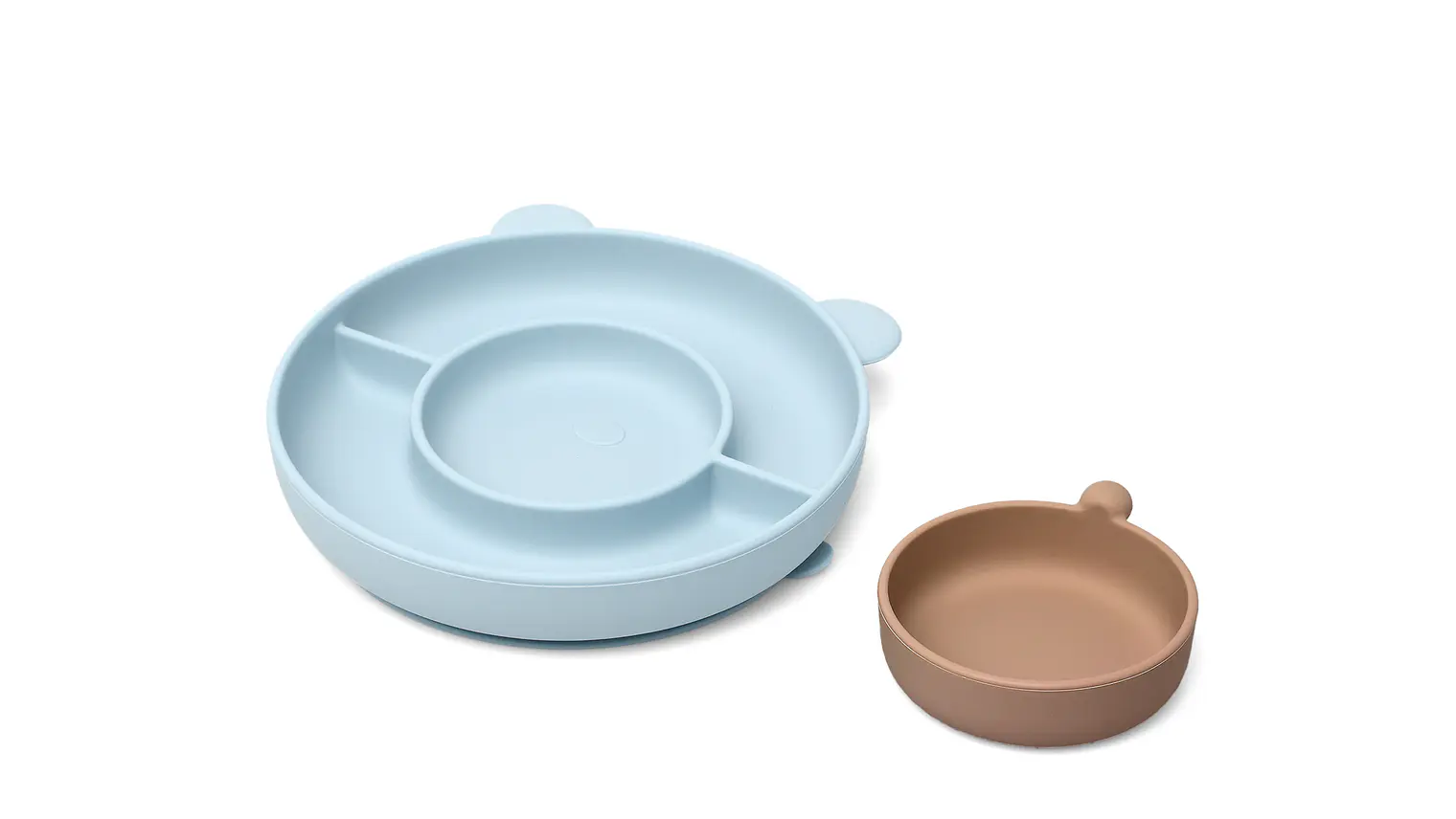 PRATO URSO SILICONE AZUL 3