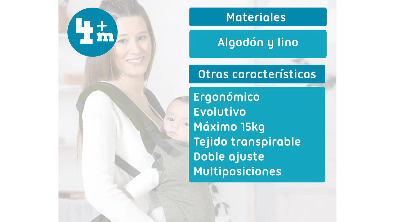 PORTA-BEBÉS EVOLUCIONARIO VERDE 4