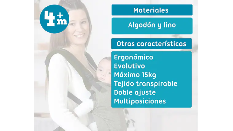 PORTA-BEBÉS EVOLUCIONARIO VERDE 4