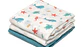 MUSSELINA 70X70CMS BAMBU AZUL 3U - Thumbnail 3