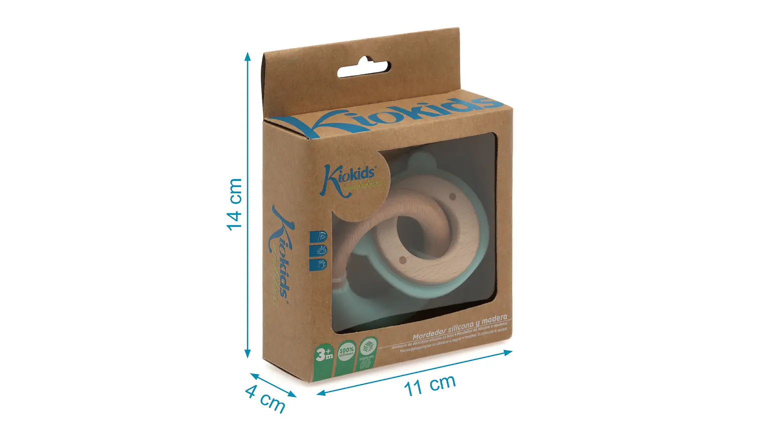 MORDEDOR 7 CM SILICONE VERDE 4