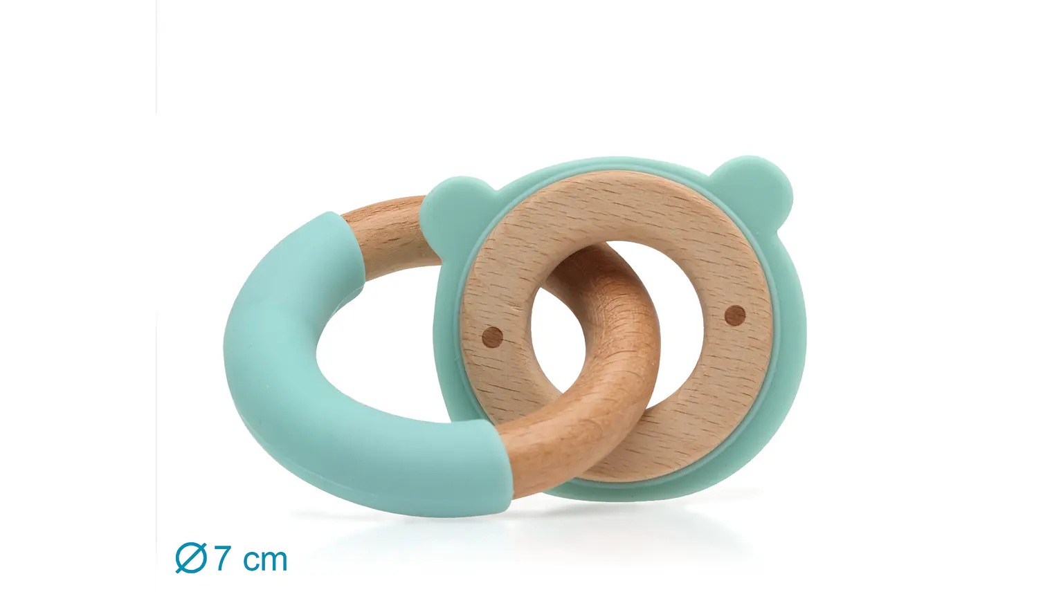 MORDEDOR 7 CM SILICONE VERDE 5