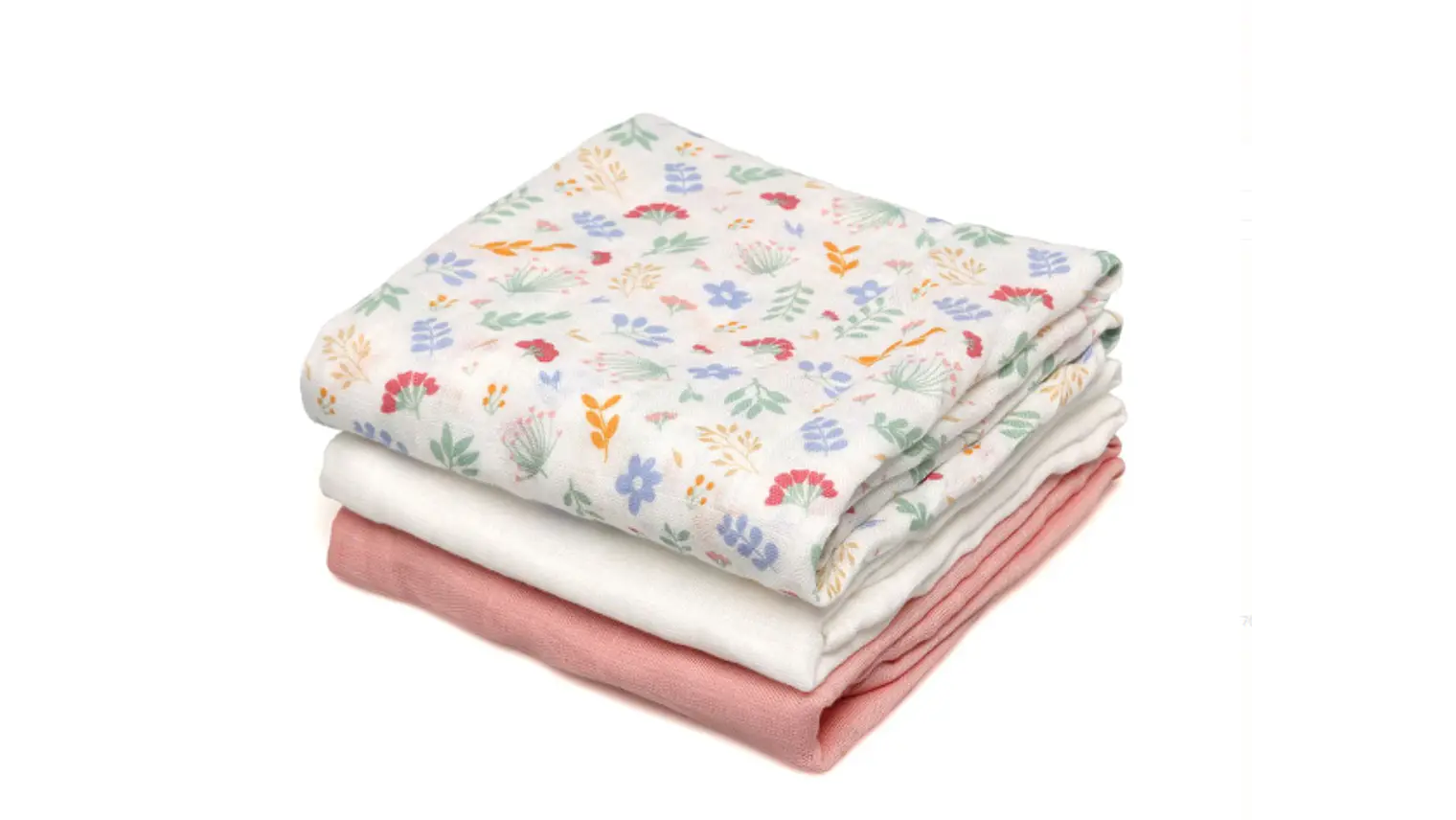 B. MUSSELINA 70X70CMS BAMBU ROSA 3U 5