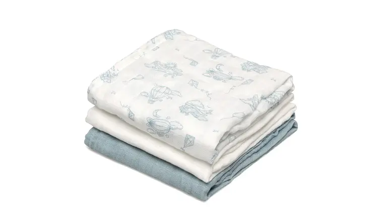 B. MUSSELINA 70X70CMS BAMBU AZUL 3U 4