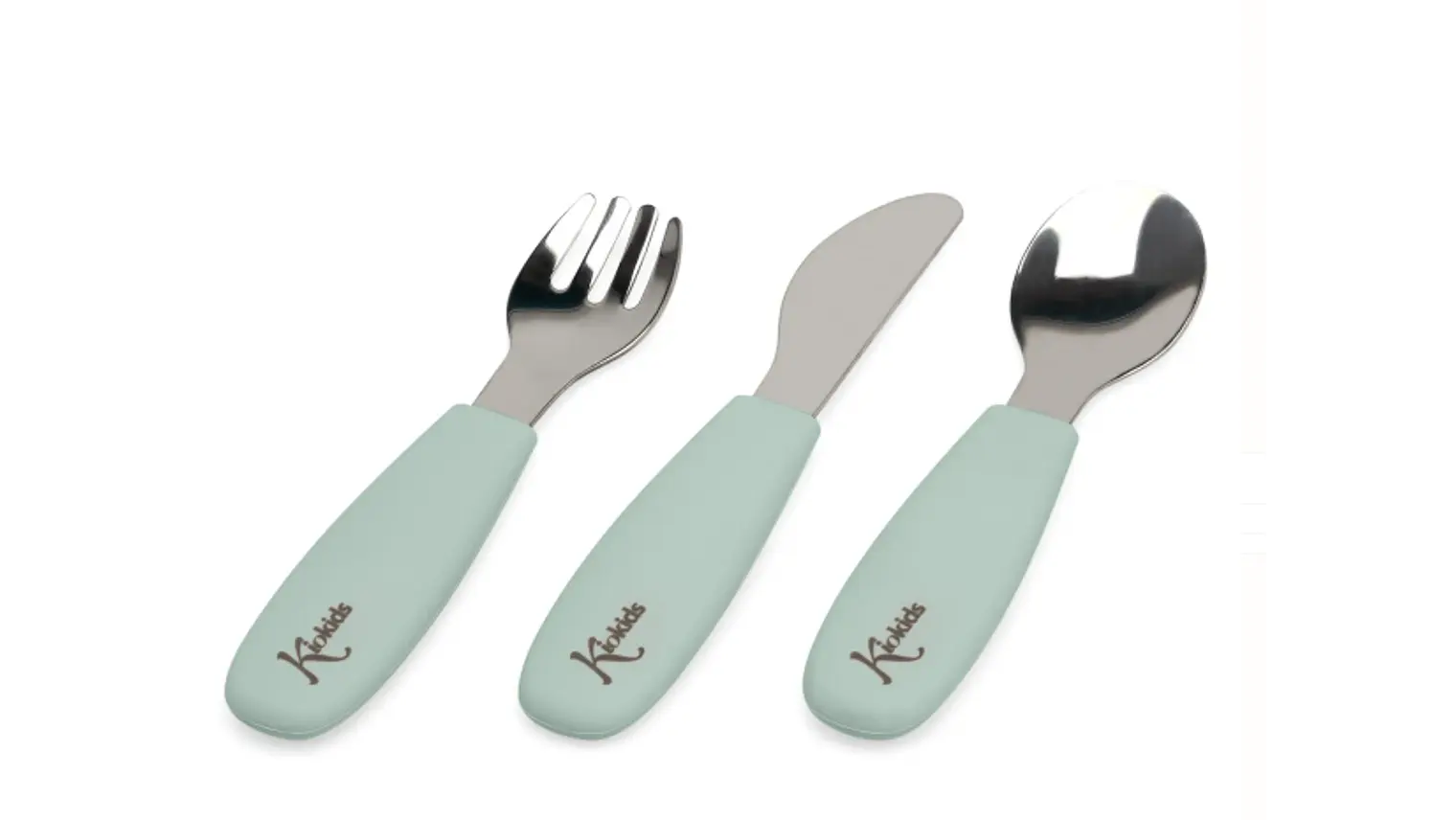BL. TALHERES AÇO INOXIDAVEL/SILICONE VERDE 3U 2