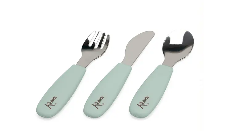 BL. TALHERES AÇO INOXIDAVEL/SILICONE VERDE 3U 2