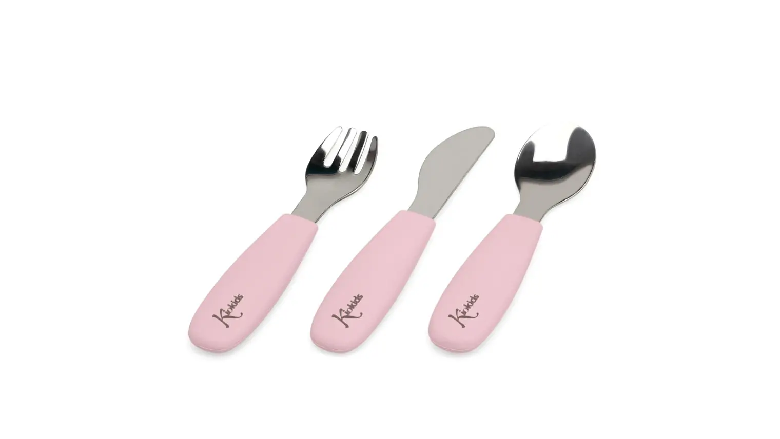 BL. TALHERES AÇO INOXIDAVEL/SILICONE ROSA 3U 2