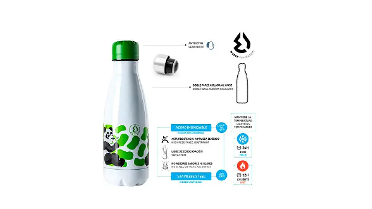 CANTIL AÇO INOX BRANCO 350ML 3