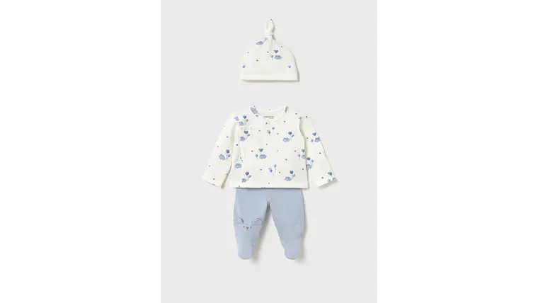 SET DE PRENDA CONJ. POLAINA 0-1M 1