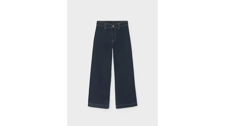 CALÇA DENIM WIDE LEG 12A 1