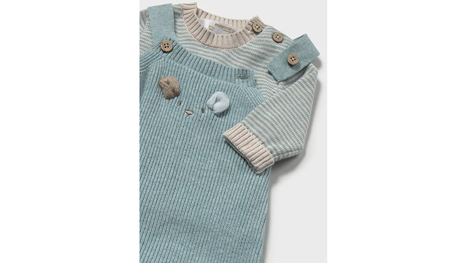 CONJ. JARDINEIRA TRICOT 6-9M 4