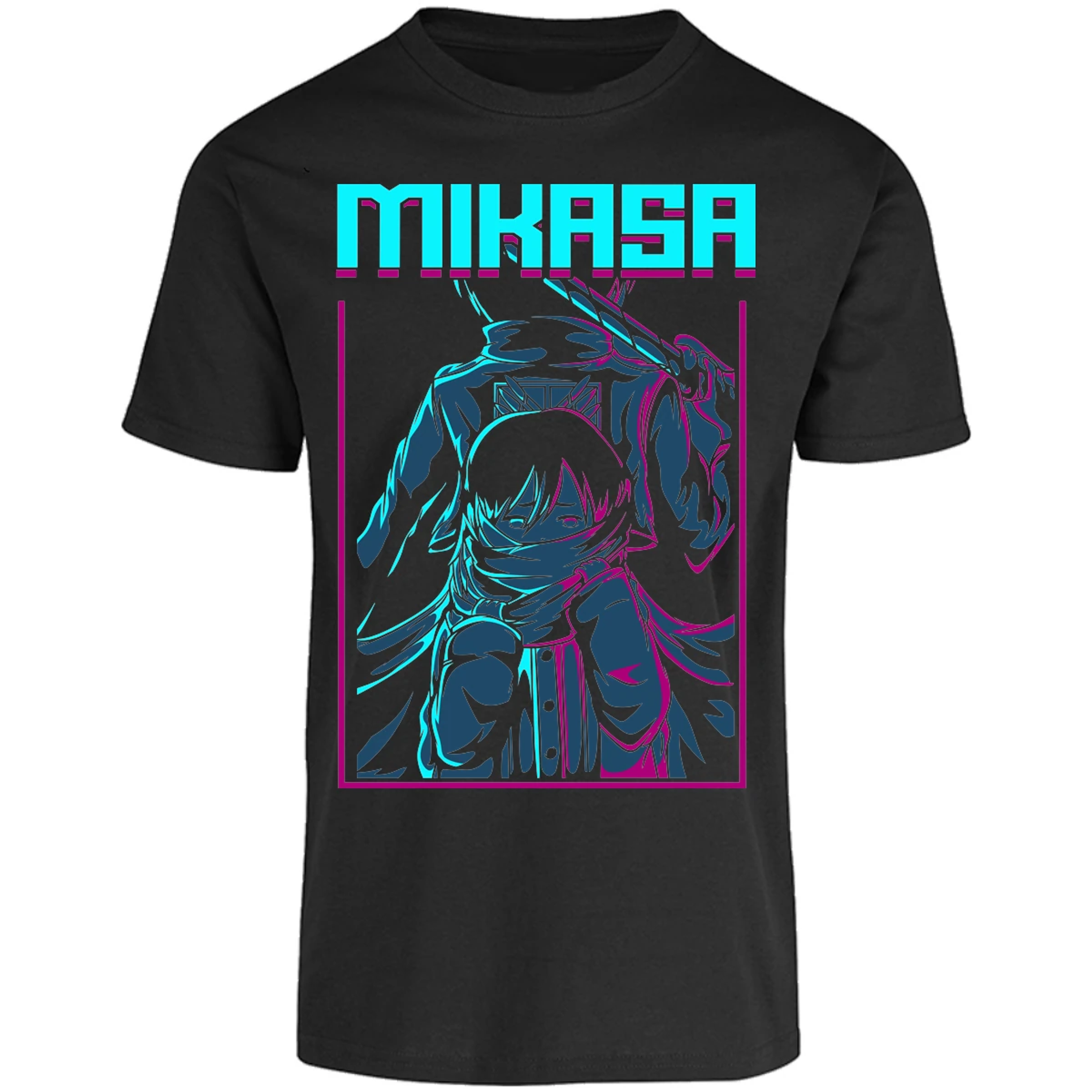 Playera Attack On Titan Mikasa Anime para Adulto 3