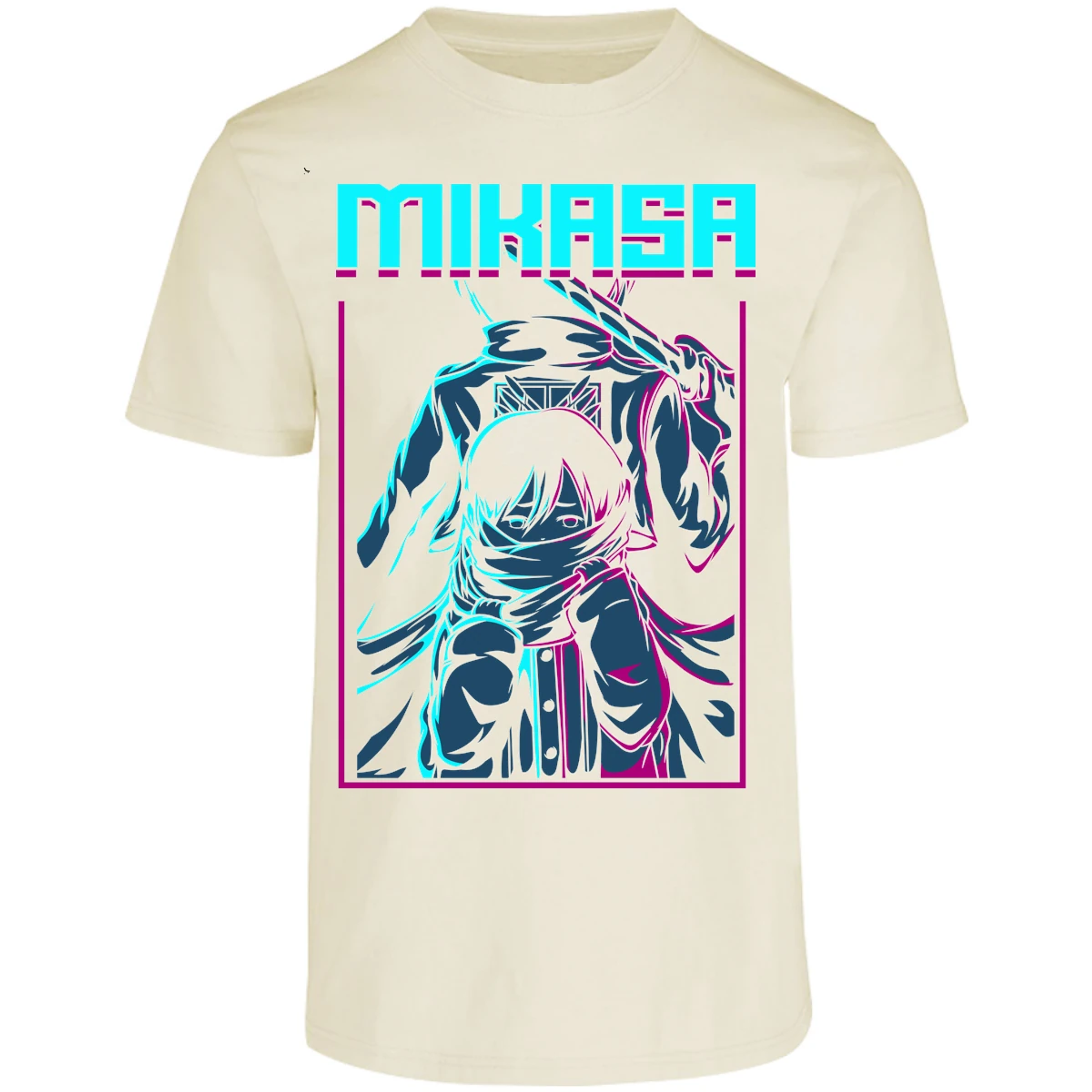 Playera Attack On Titan Mikasa Anime para Adulto 16