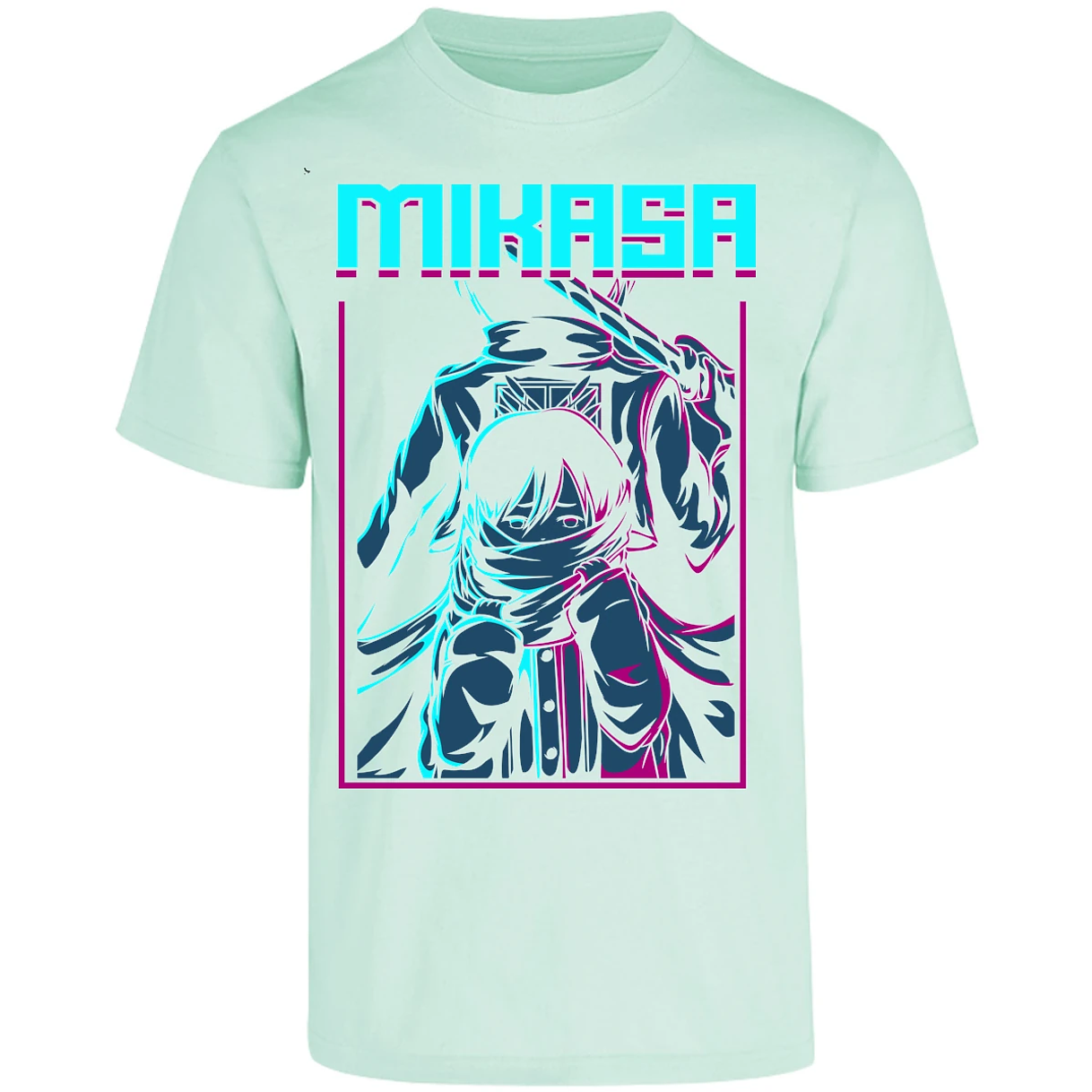 Playera Attack On Titan Mikasa Anime para Adulto 27