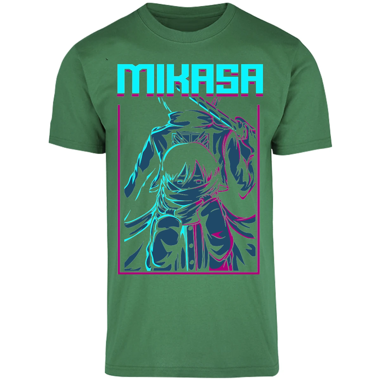 Playera Attack On Titan Mikasa Anime para Adulto 2