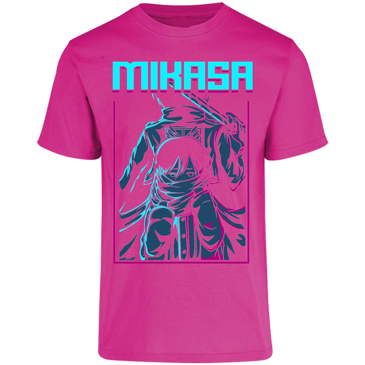 Playera Attack On Titan Mikasa Anime para Adulto 10