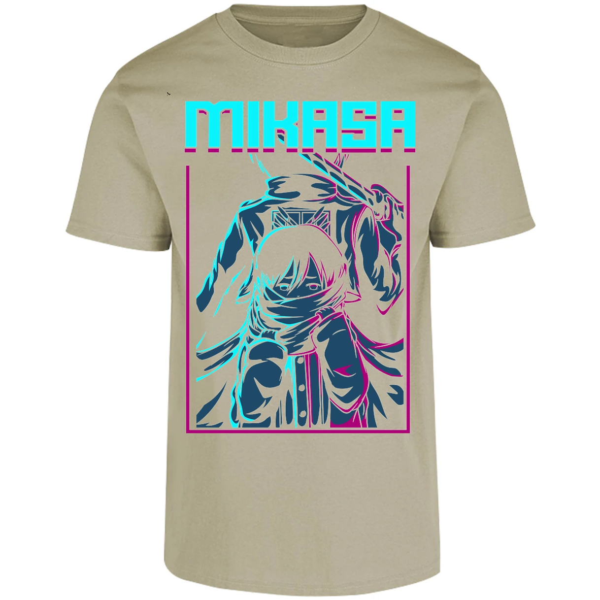 Playera Attack On Titan Mikasa Anime para Adulto 14