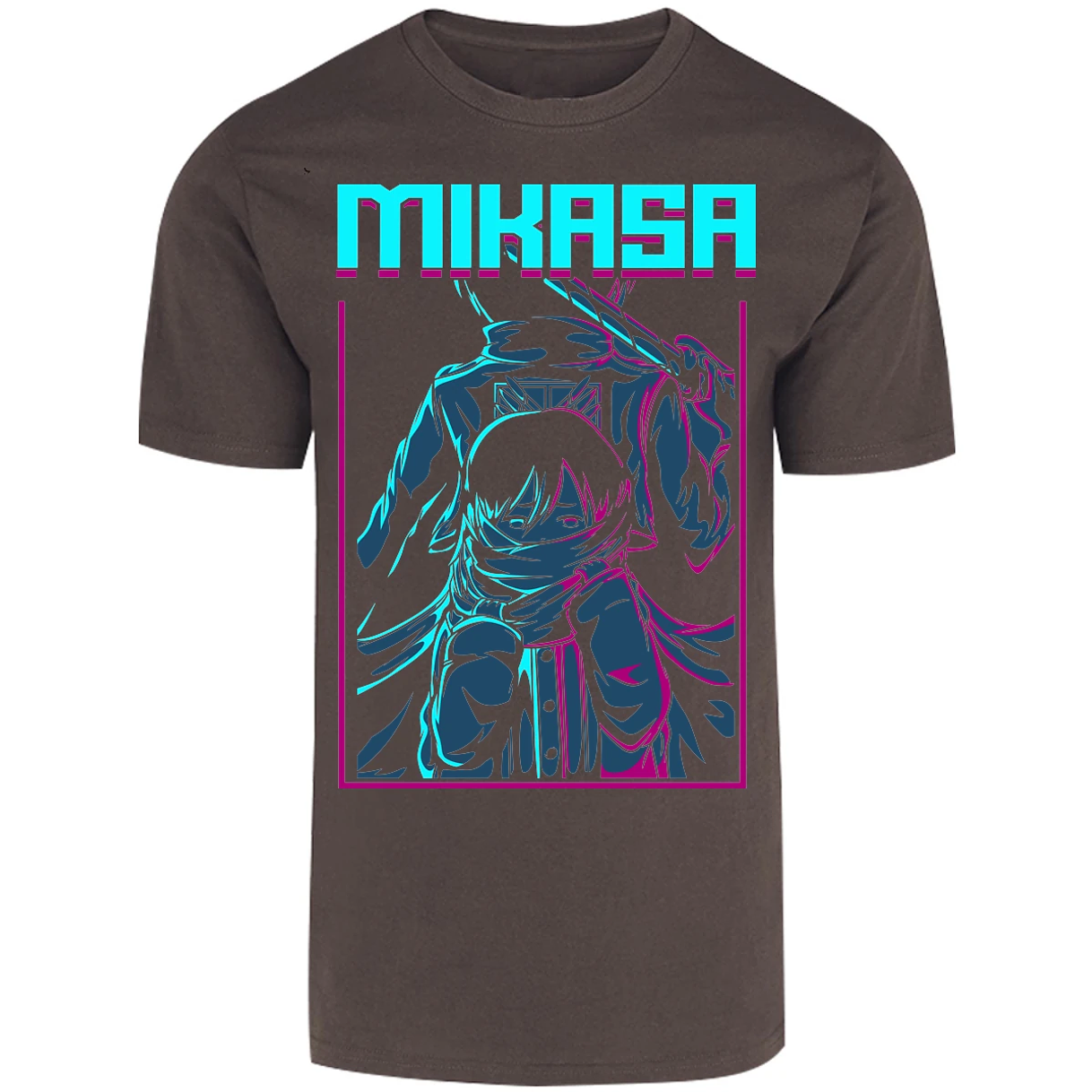 Playera Attack On Titan Mikasa Anime para Adulto 17