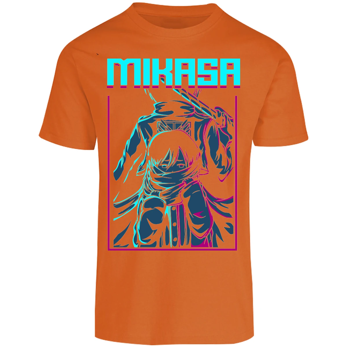 Playera Attack On Titan Mikasa Anime para Adulto 18