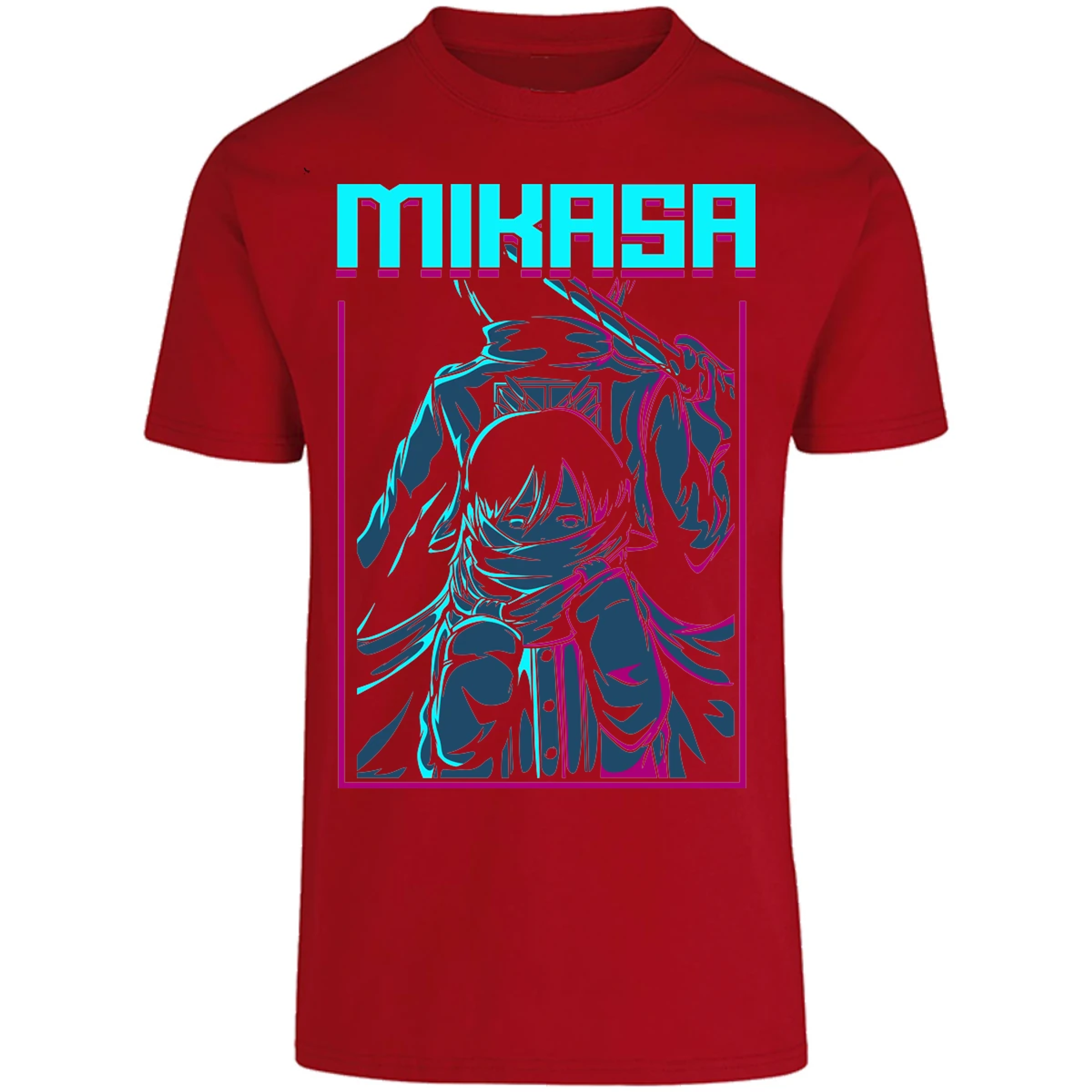 Playera Attack On Titan Mikasa Anime para Adulto 19