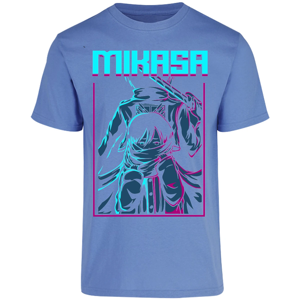 Playera Attack On Titan Mikasa Anime para Adulto 21