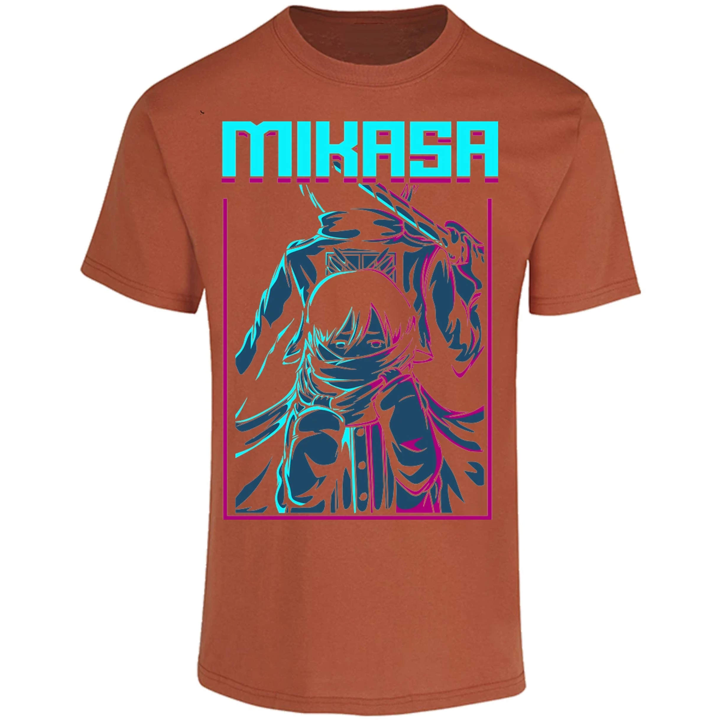 Playera Attack On Titan Mikasa Anime para Adulto 22