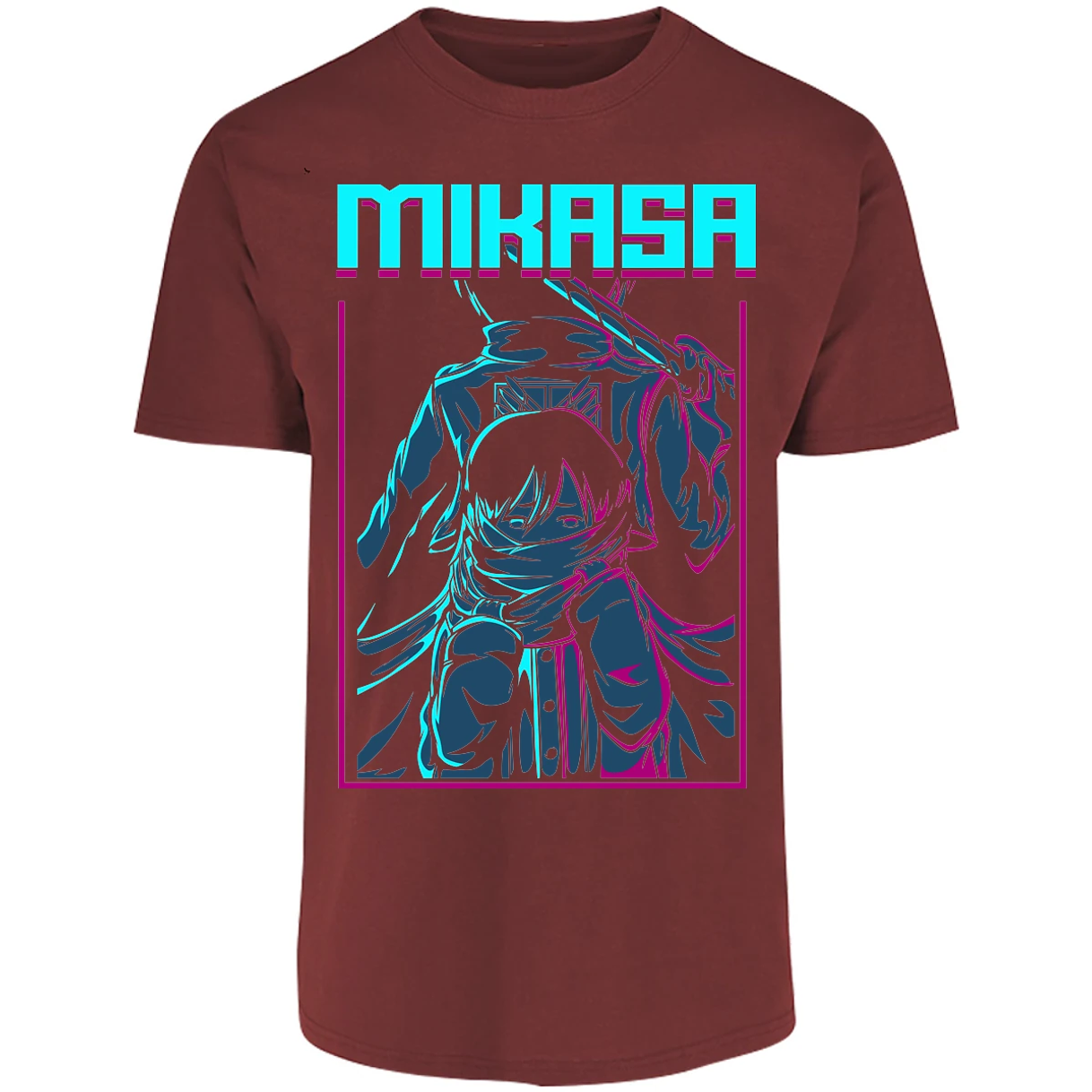 Playera Attack On Titan Mikasa Anime para Adulto 29