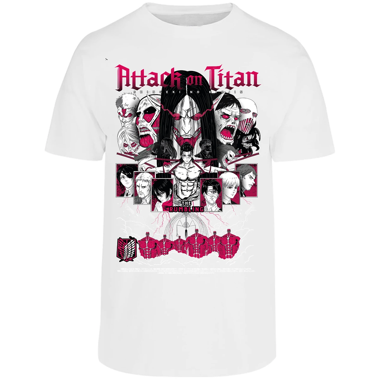 Playera Attack On Titan Shingeki Anime para Adulto 4
