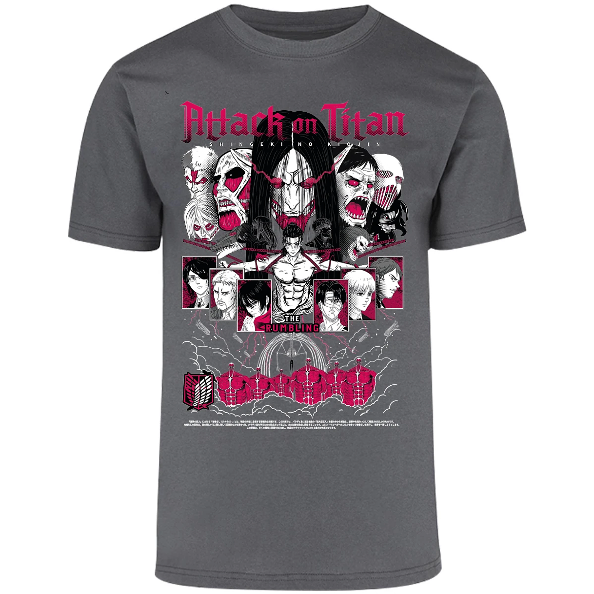 Playera Attack On Titan Shingeki Anime para Adulto 5