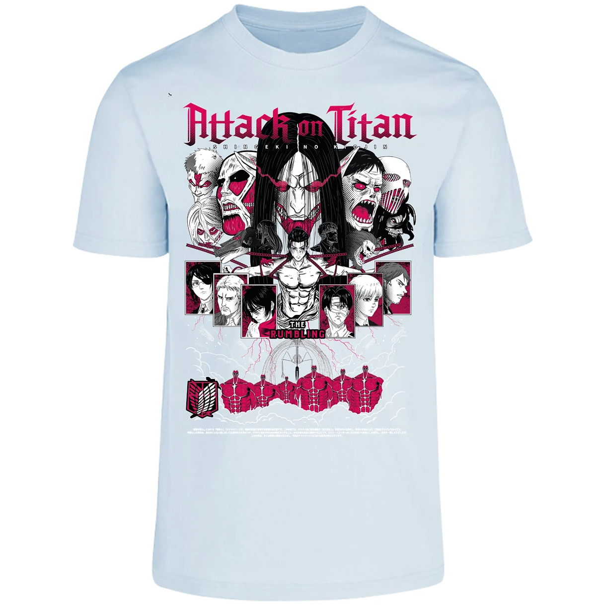 Playera Attack On Titan Shingeki Anime para Adulto 8