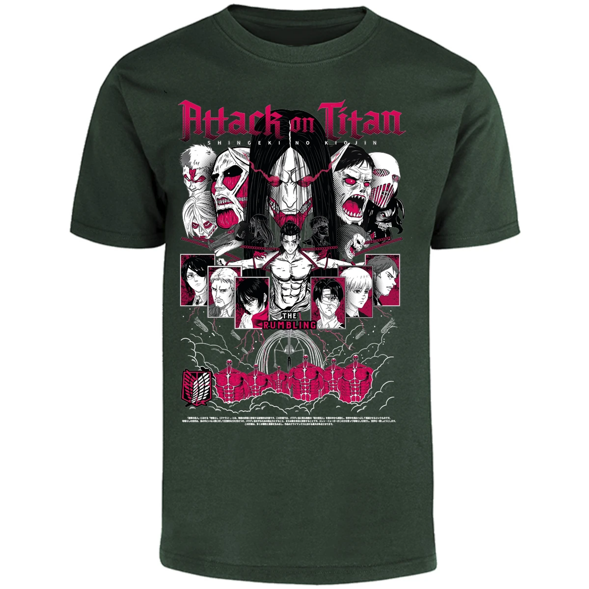 Playera Attack On Titan Shingeki Anime para Adulto 10