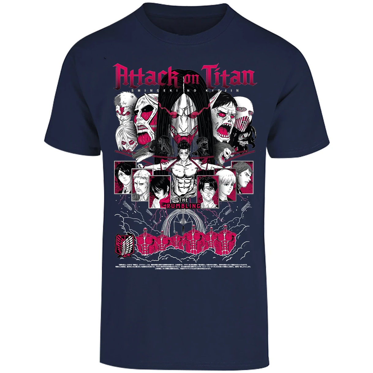 Playera Attack On Titan Shingeki Anime para Adulto 19