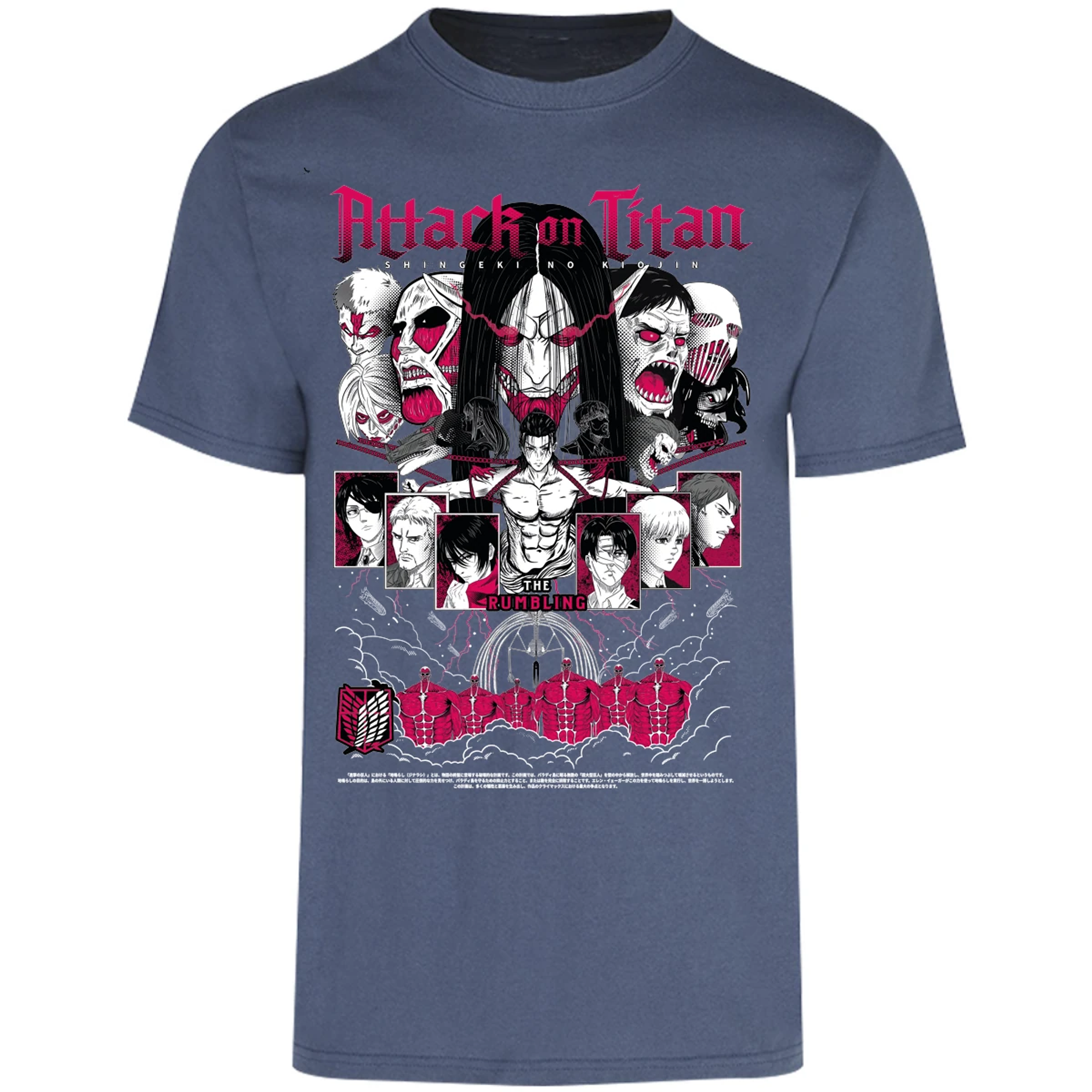 Playera Attack On Titan Shingeki Anime para Adulto 26
