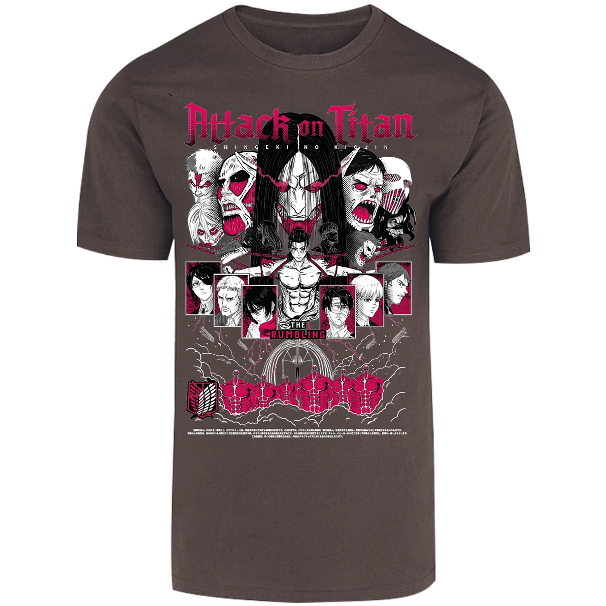 Playera Attack On Titan Shingeki Anime para Adulto 28