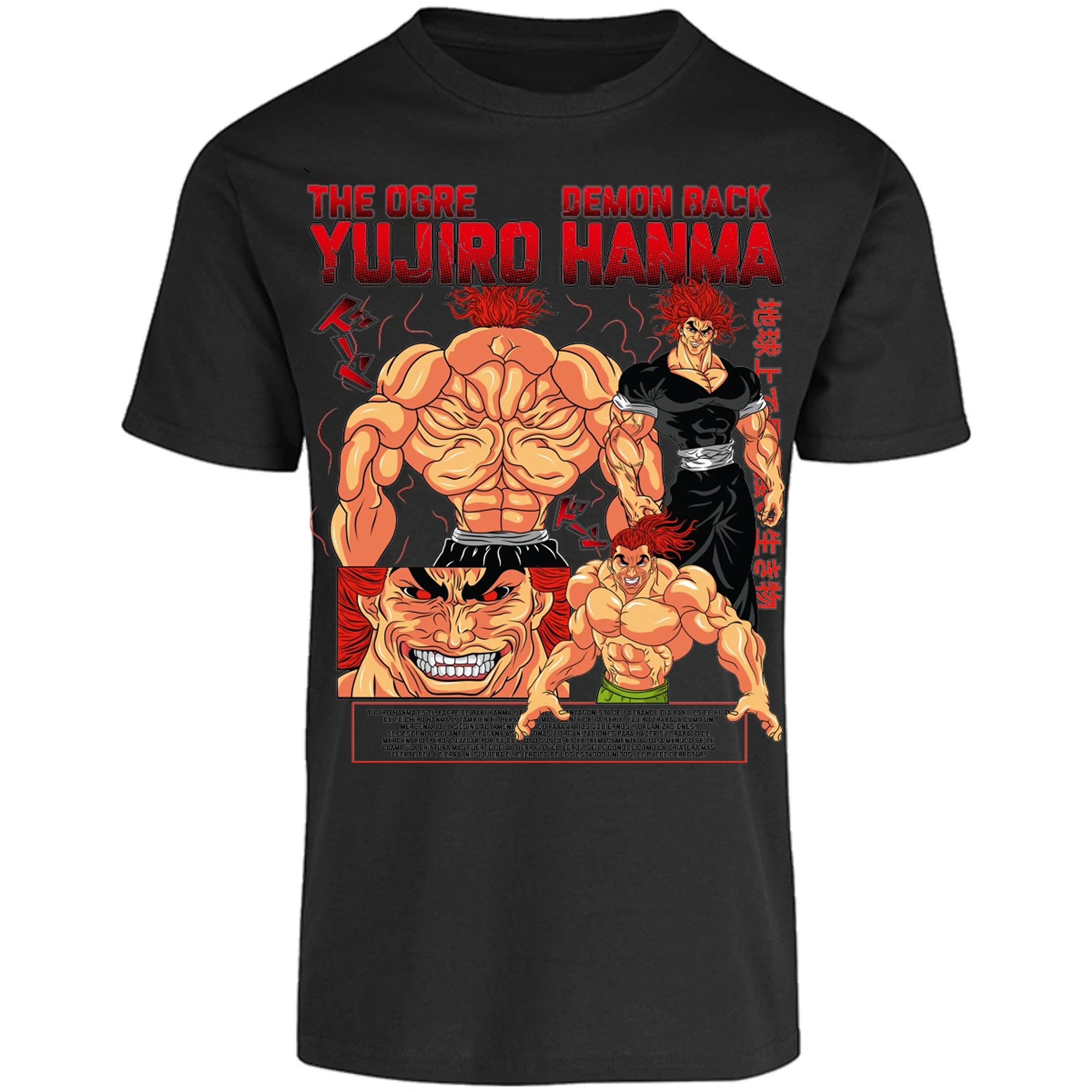 Playera Baki Yujiro Hanma para Adulto 10