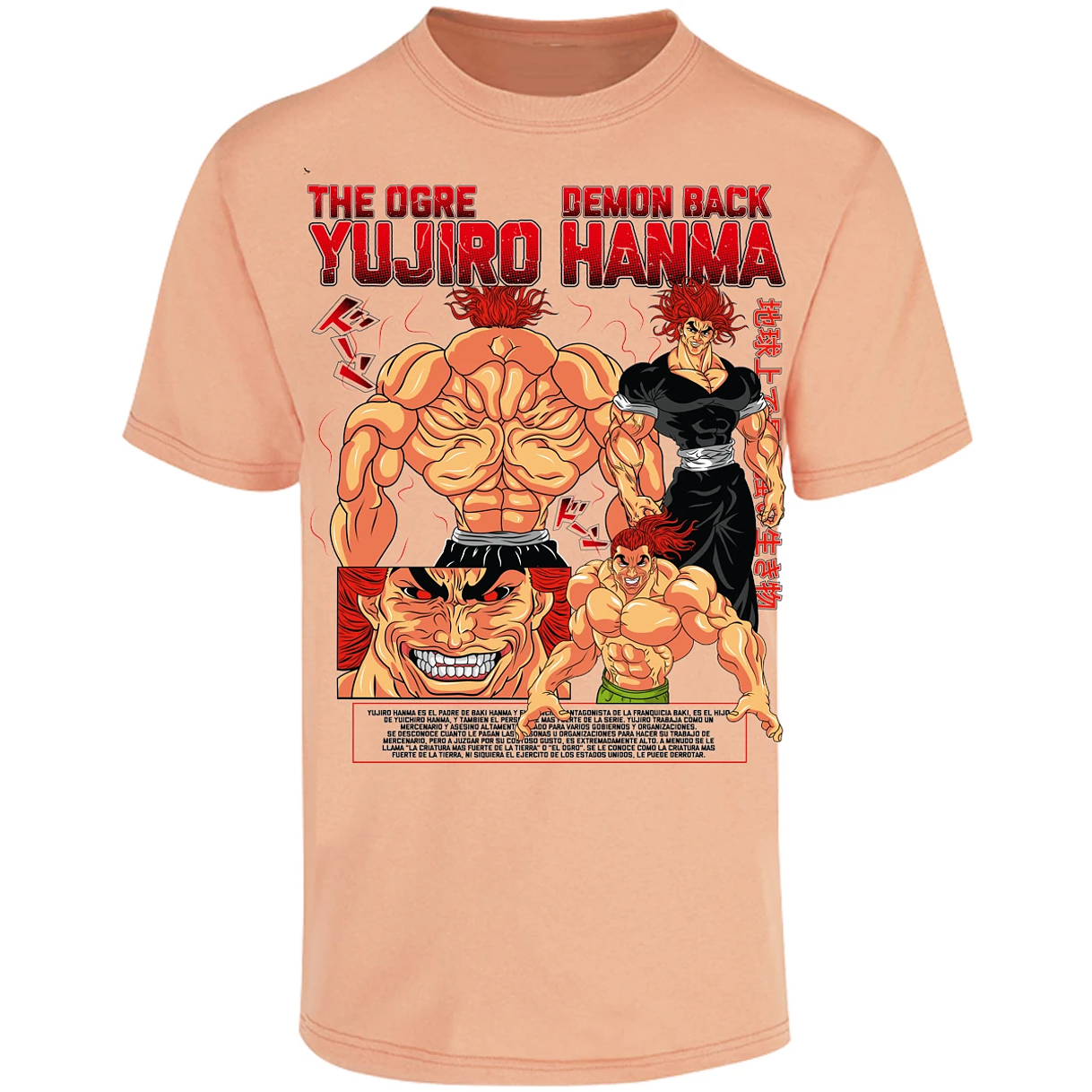 Playera Baki Yujiro Hanma para Adulto 3