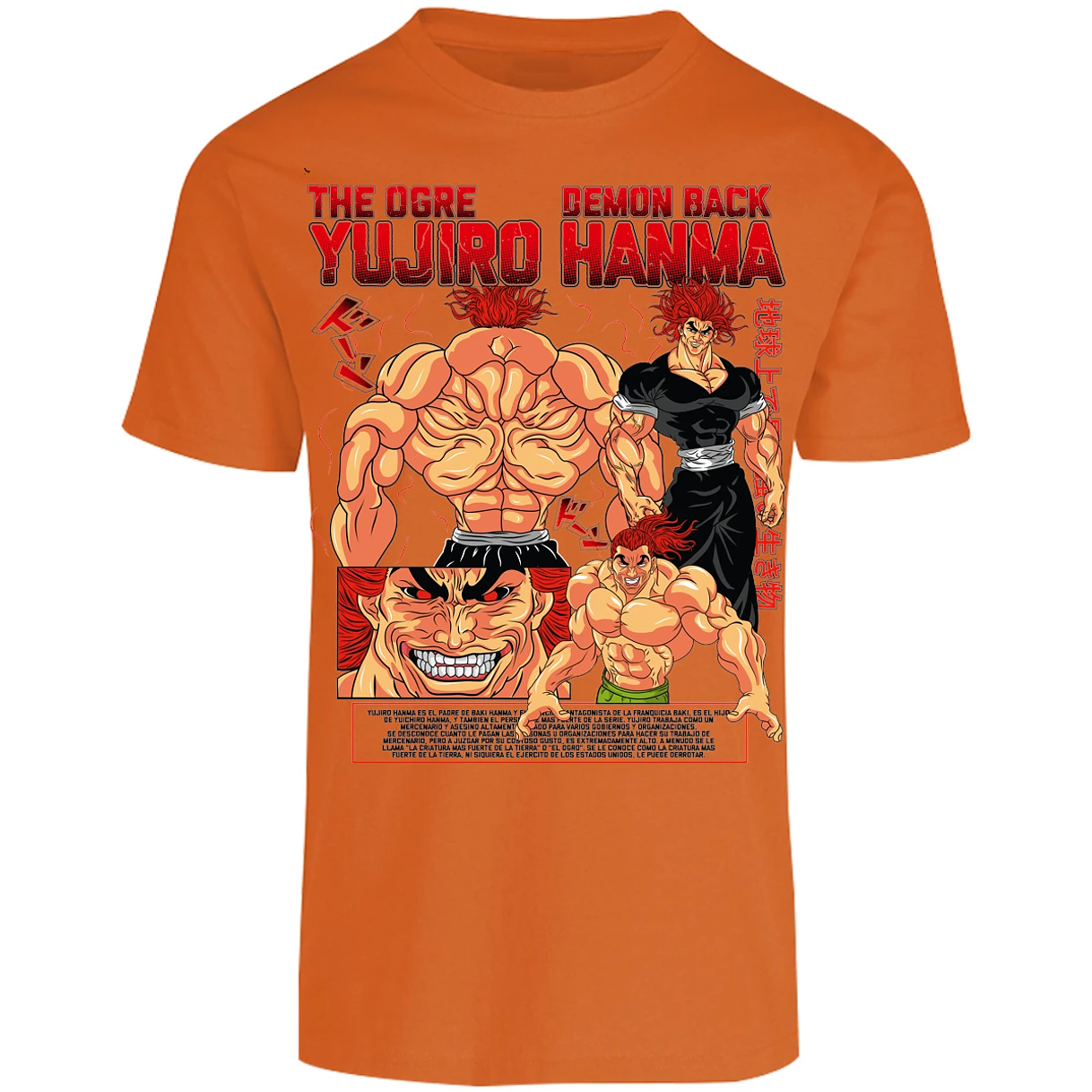 Playera Baki Yujiro Hanma para Adulto 7