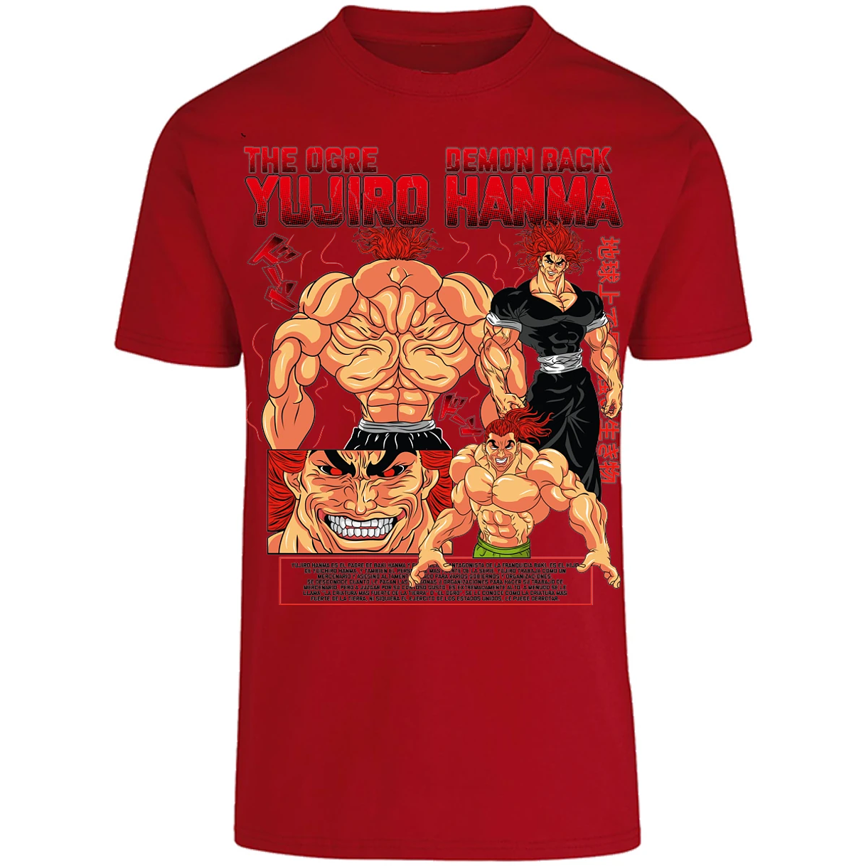Playera Baki Yujiro Hanma para Adulto 8