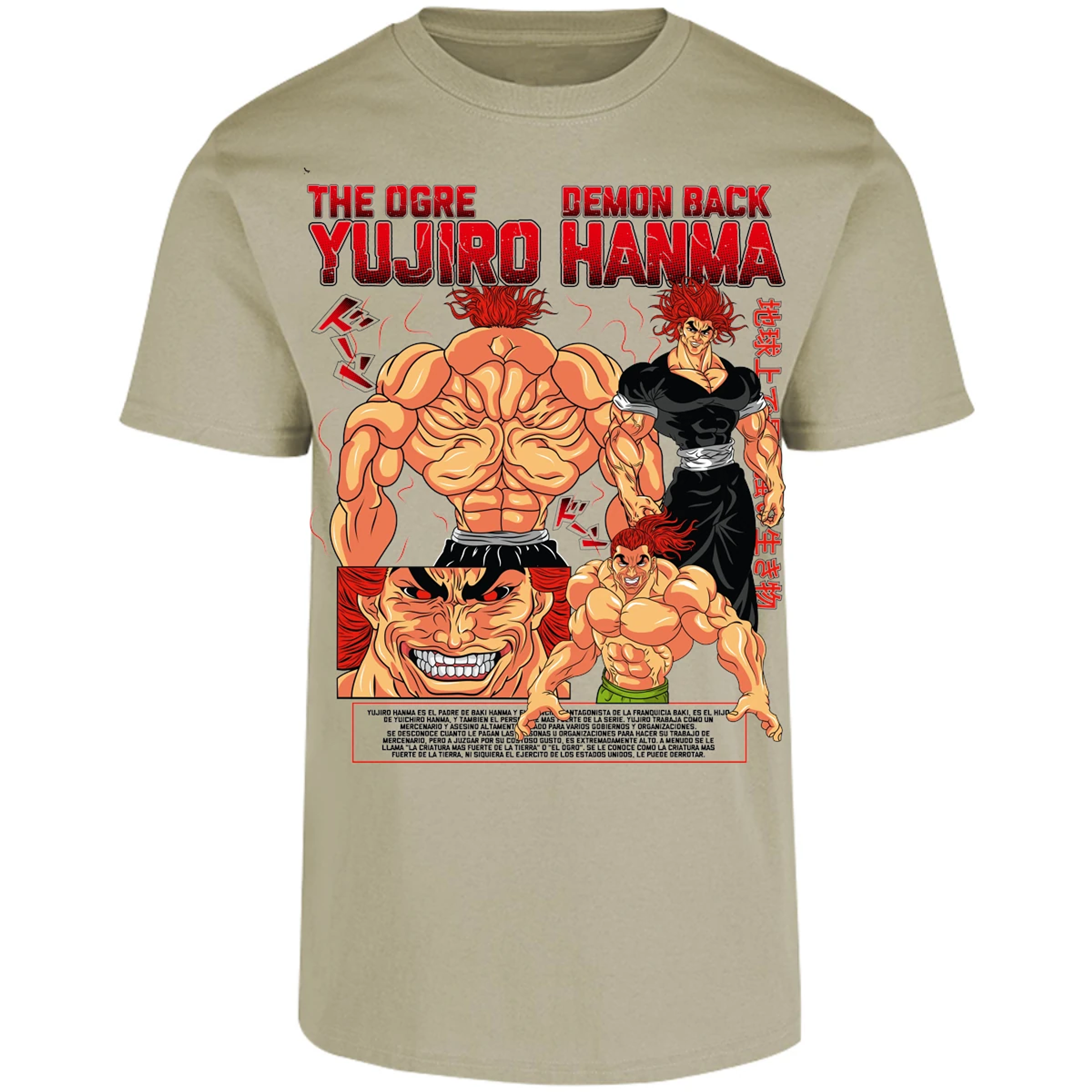 Playera Baki Yujiro Hanma para Adulto 17