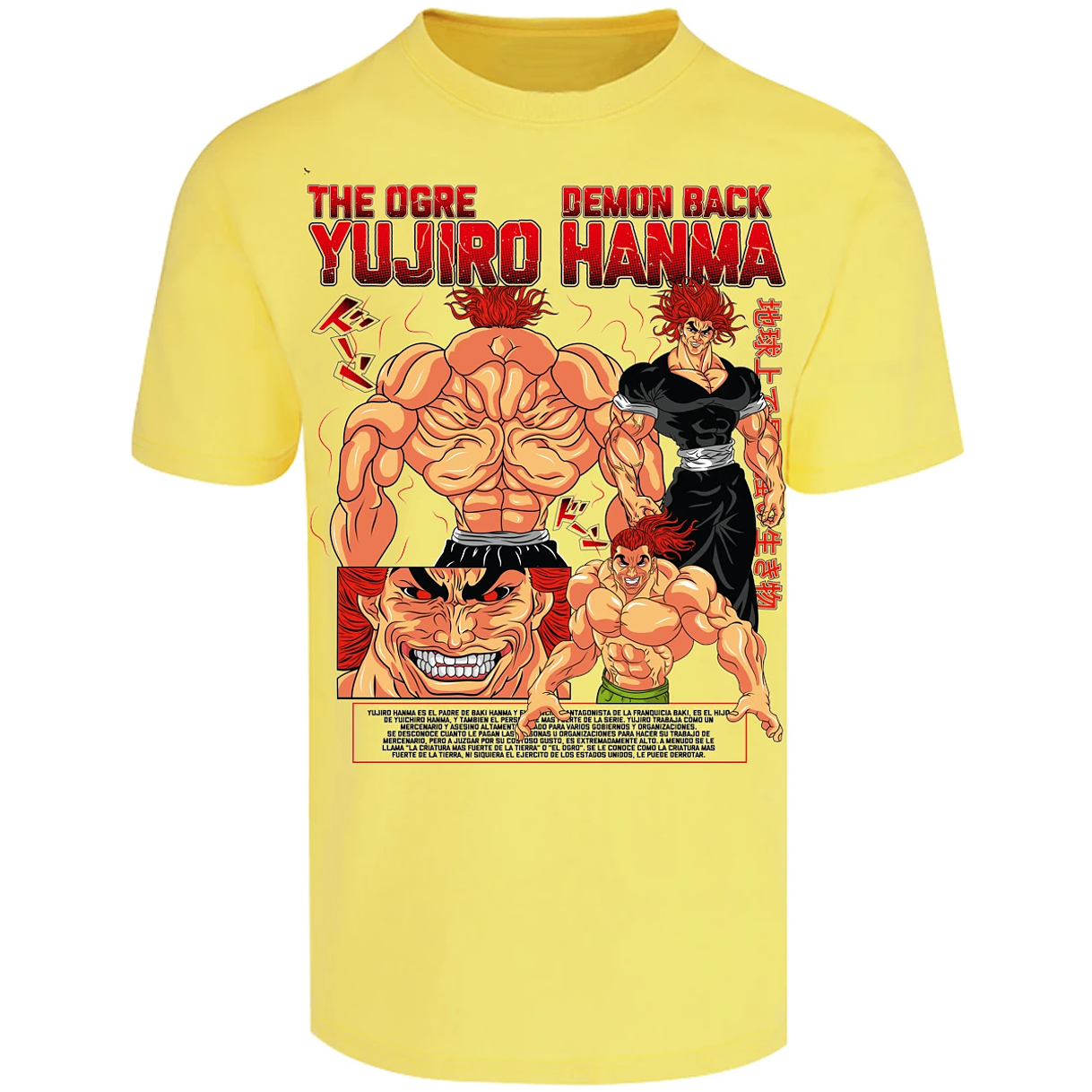 Playera Baki Yujiro Hanma para Adulto 26