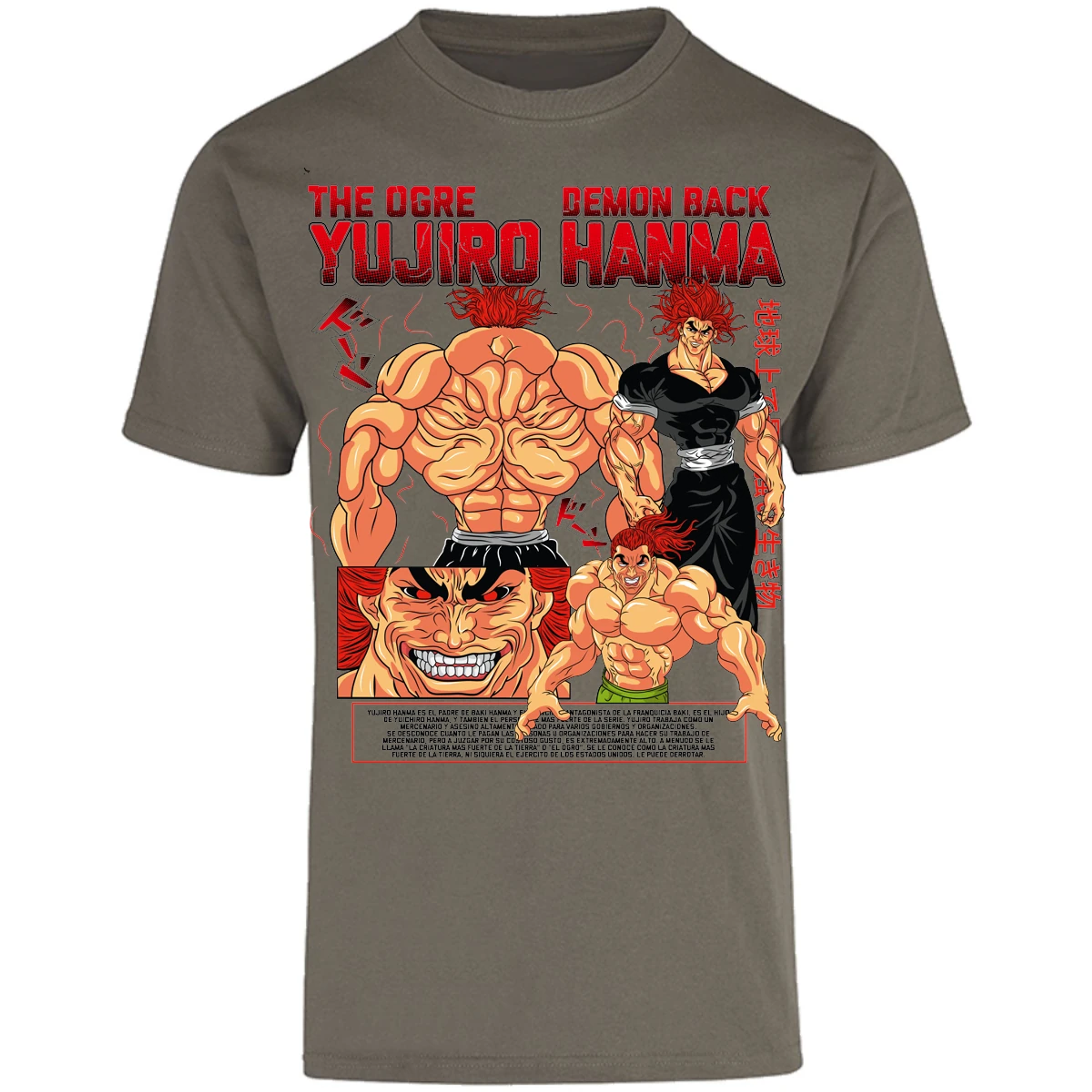 Playera Baki Yujiro Hanma para Adulto 25