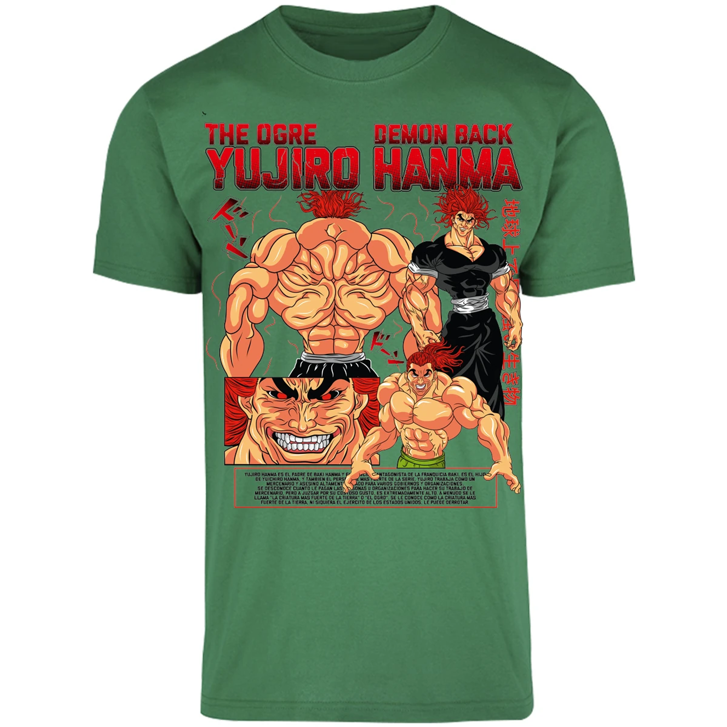 Playera Baki Yujiro Hanma para Adulto 28
