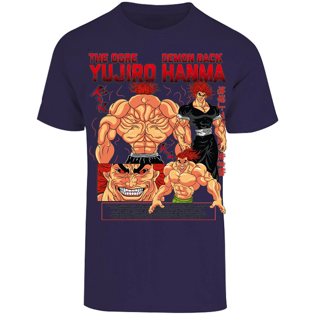Playera Baki Yujiro Hanma para Adulto 30