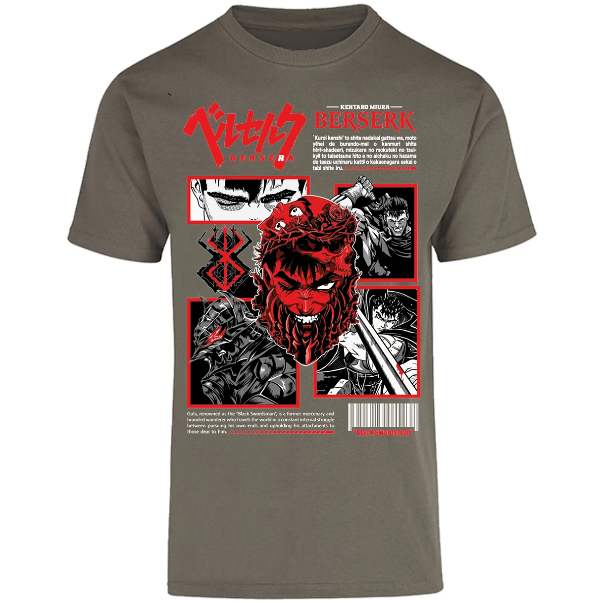 Playera Berserk Berserk Anime para Adulto 16