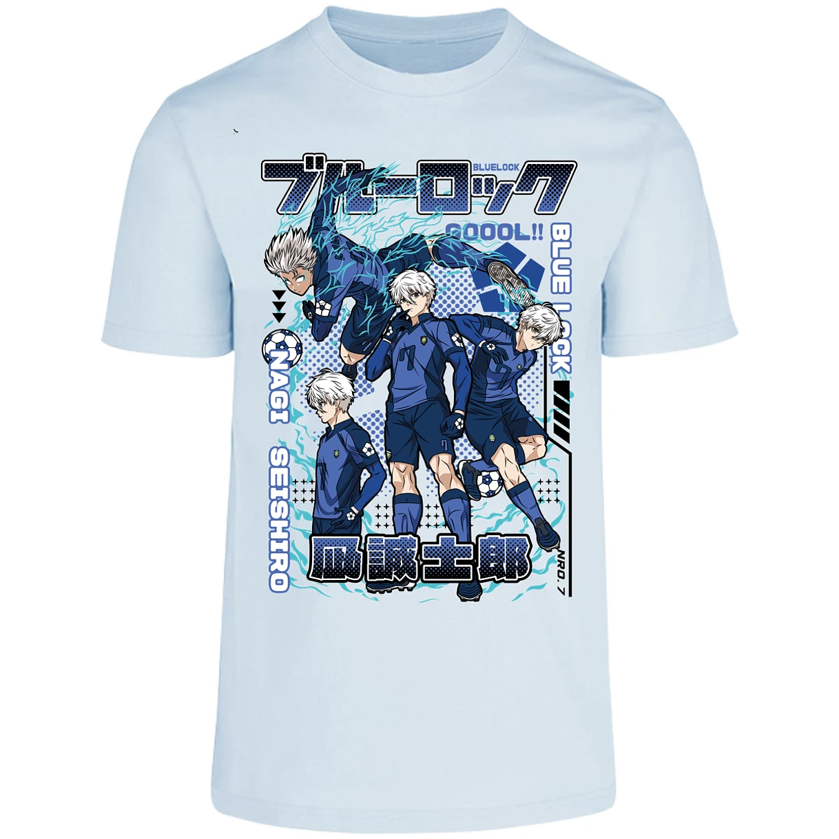Playera Blue Lock Nagi Blue Lock para Adulto 2