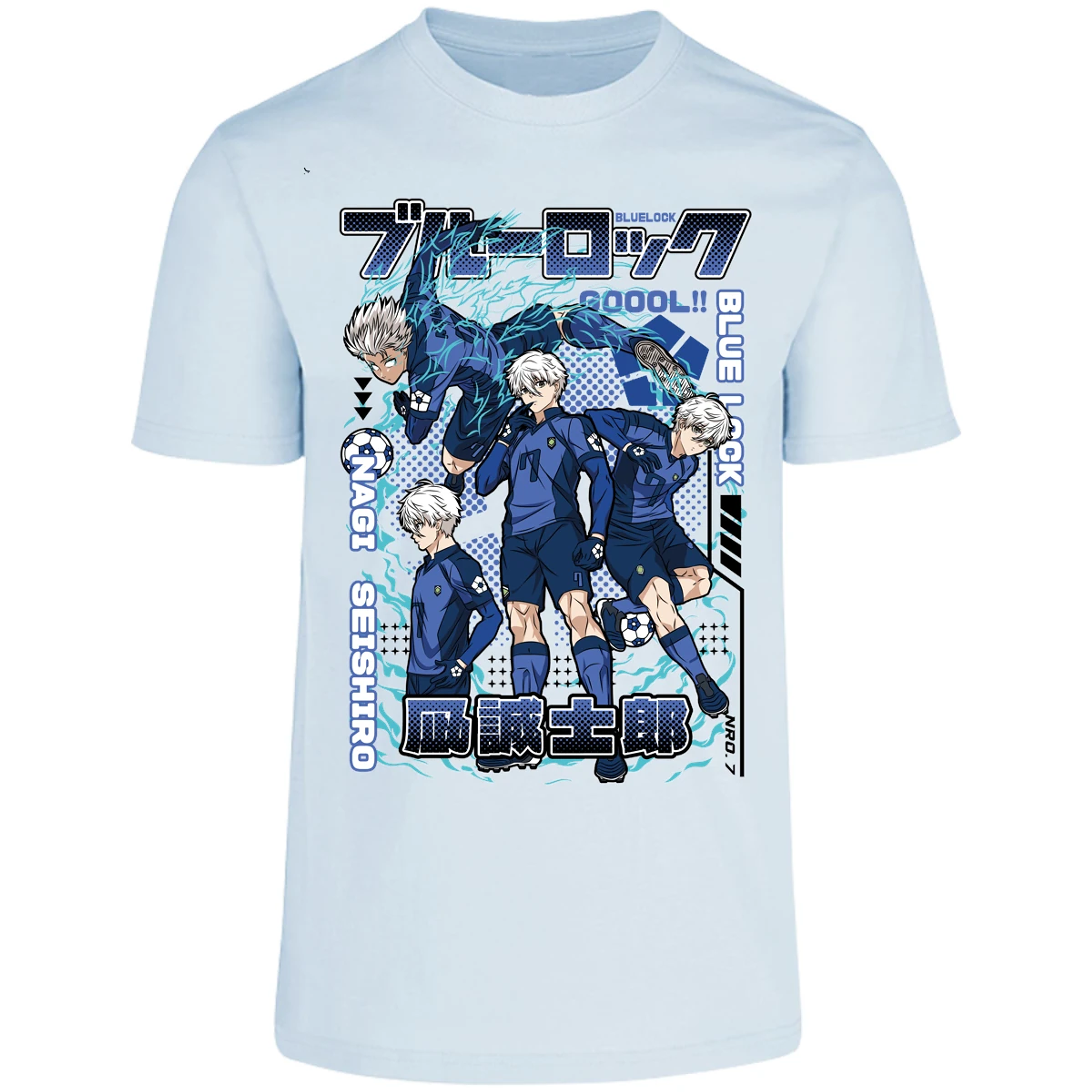 Playera Blue Lock Nagi Blue Lock para Adulto 2